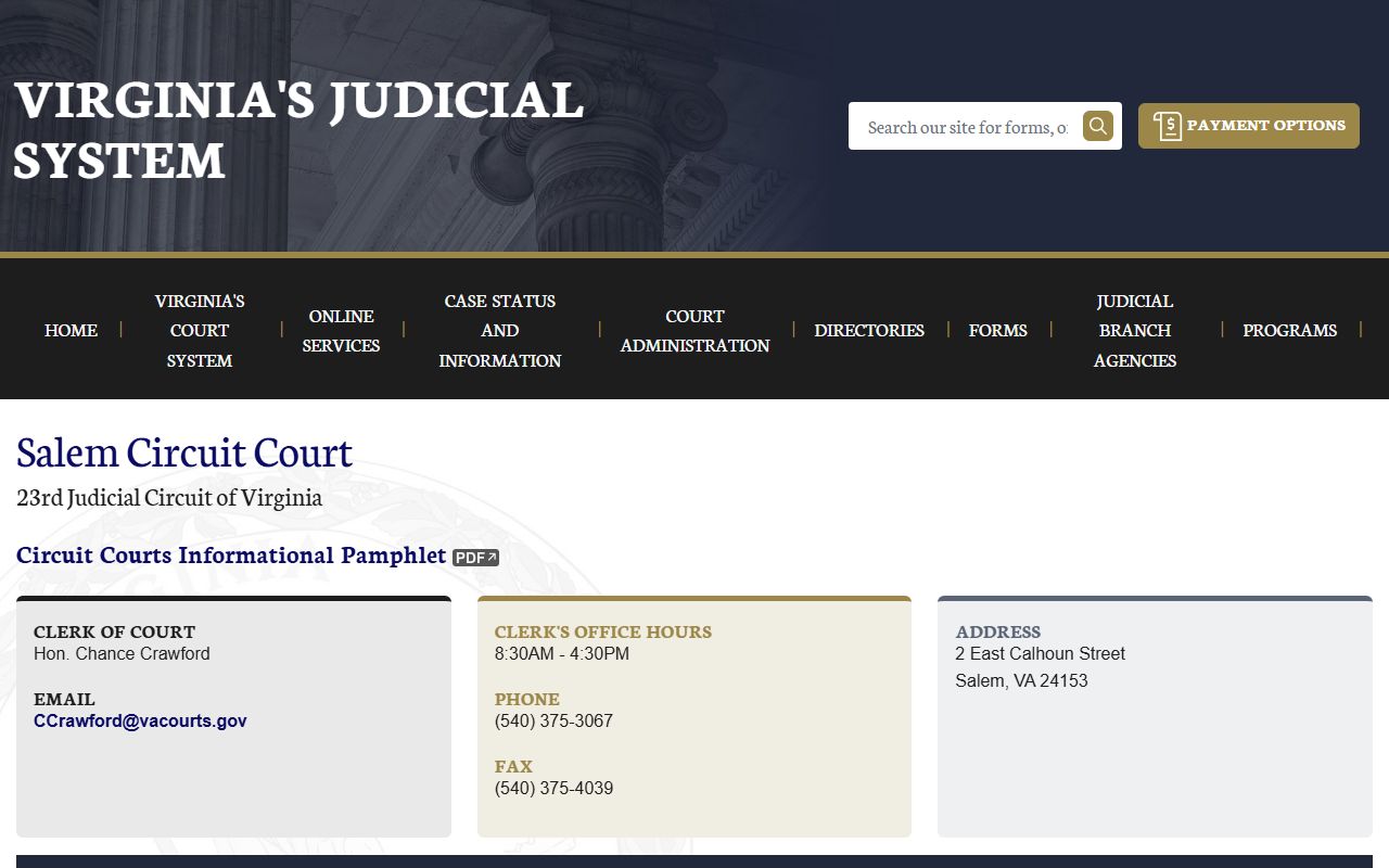 Salem dissolution of marriage circuit court homepage