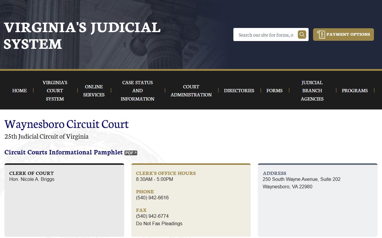 Waynesboro dissolution of marriage circuit court homepage
