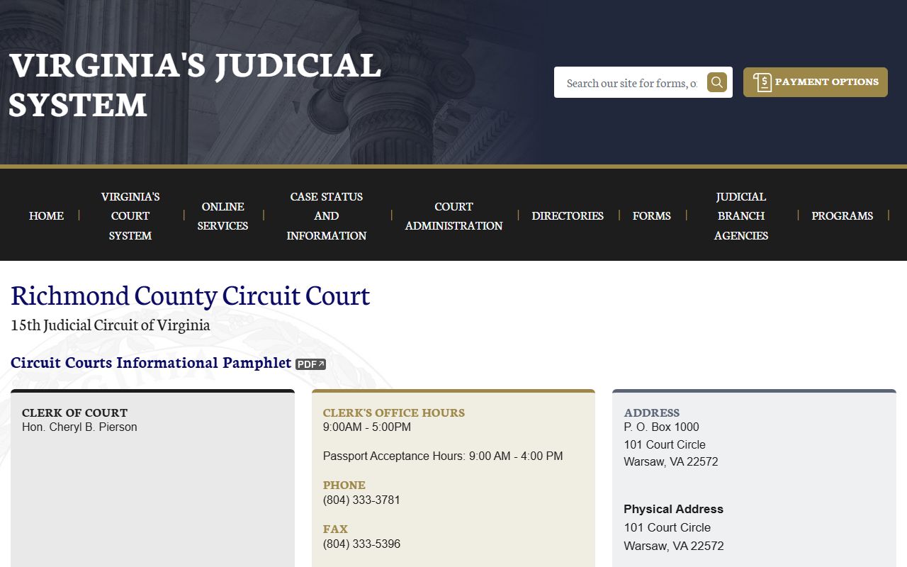 Richmond County Circuit Court Dissolution Of Marriage