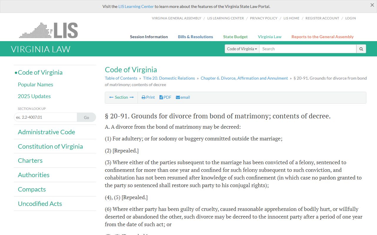 Virginia Dissolution Of Marriage